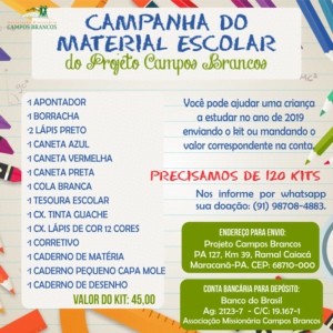 Campanha do material Escolar 1