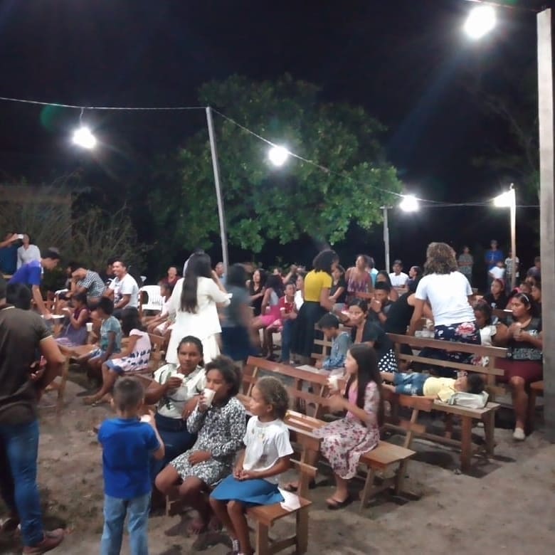 Duas almas pra Cristo na vila Ribeirinha de São Tomé! Glória a Deus!