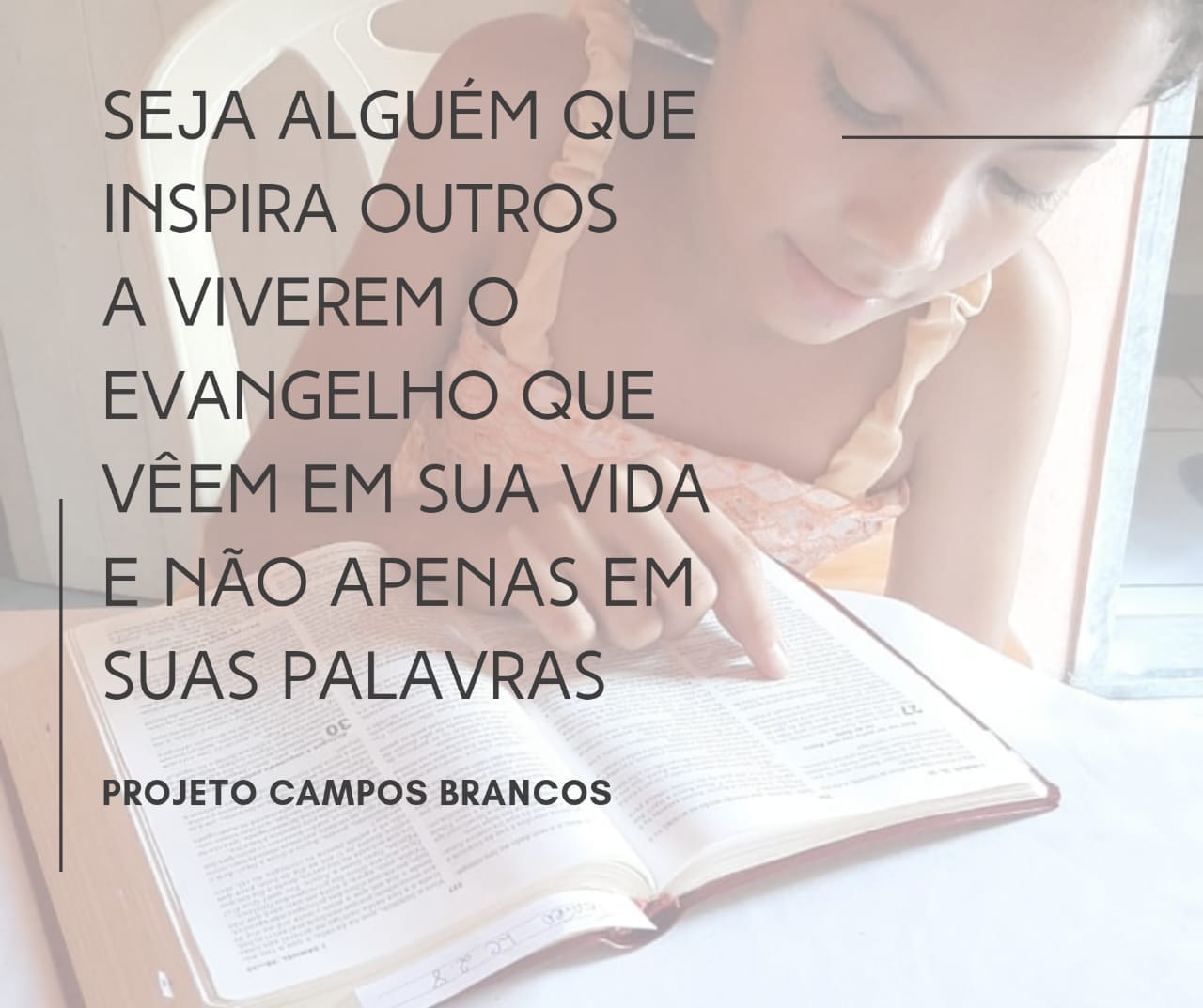 Seja alguém que inspira outros a seguirem o Evangelho!