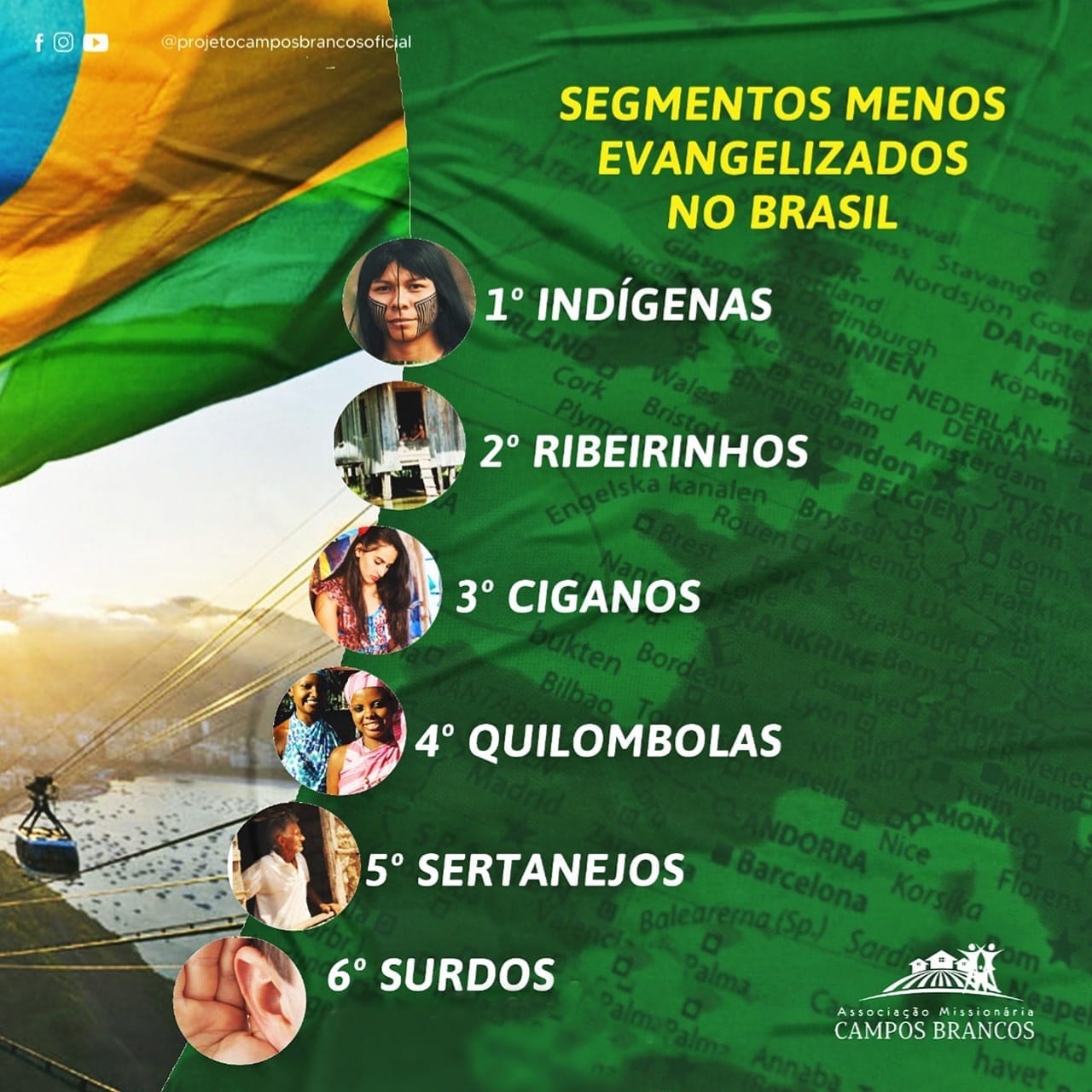 Segmentos menos evangelizados no Brasil