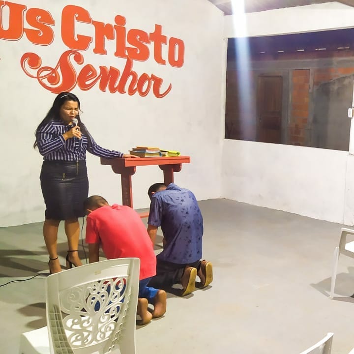 Nesse primeiro mês cinco almas se reconciliaram com o Senhor Jesus.