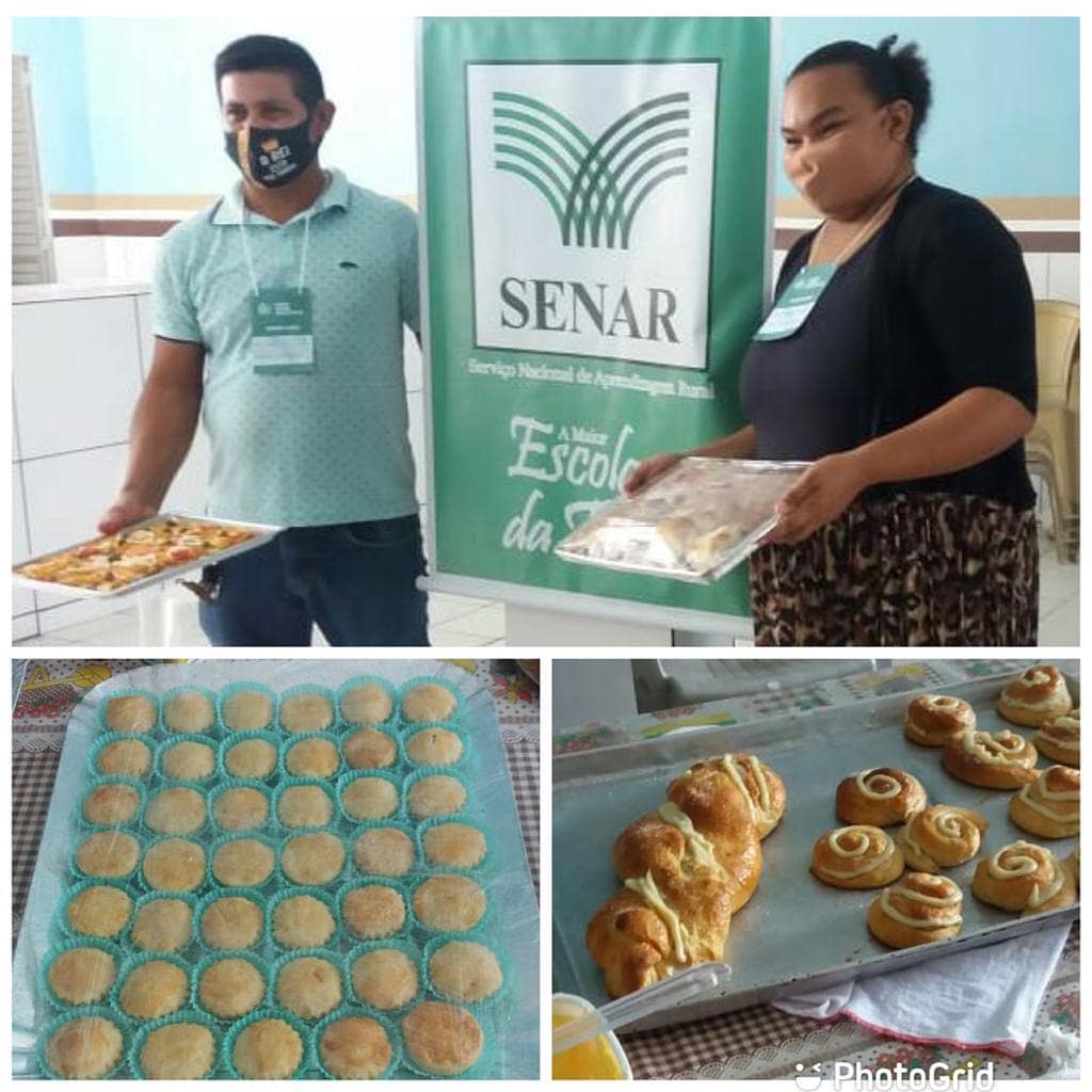 Esse mês meu esposo Miss. Cleber e eu tivemos uma oportunidade de fazer um curso de panificação, oferecido pela igreja Assembleia de Deus, Sede em Maracanã.