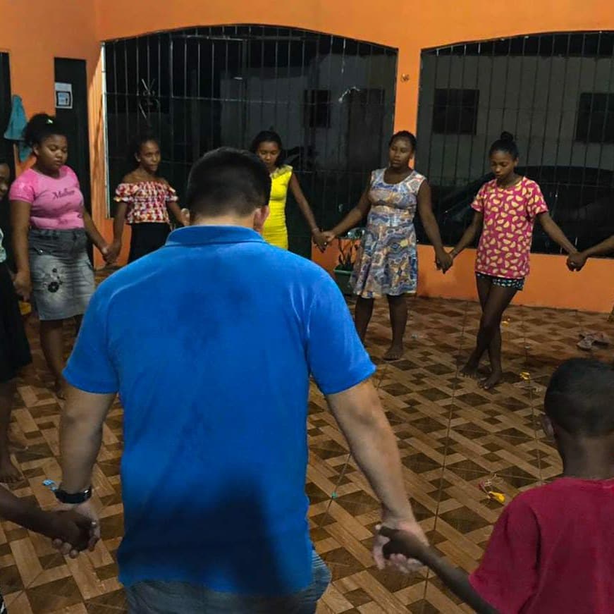 Mais uma noite de encontro com os adolescentes de Bacabal.