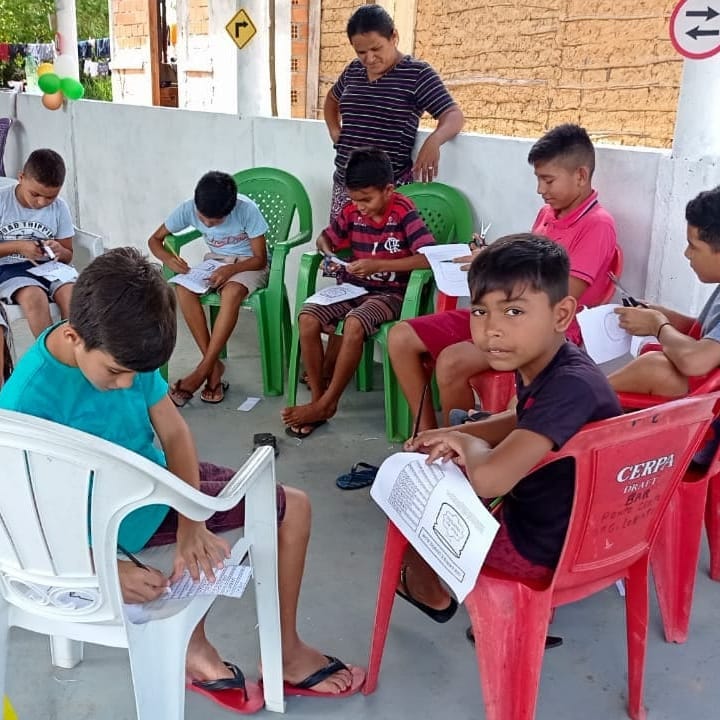 Escola bíblica de férias em Beira Mar e Itacuruçá – Pará.