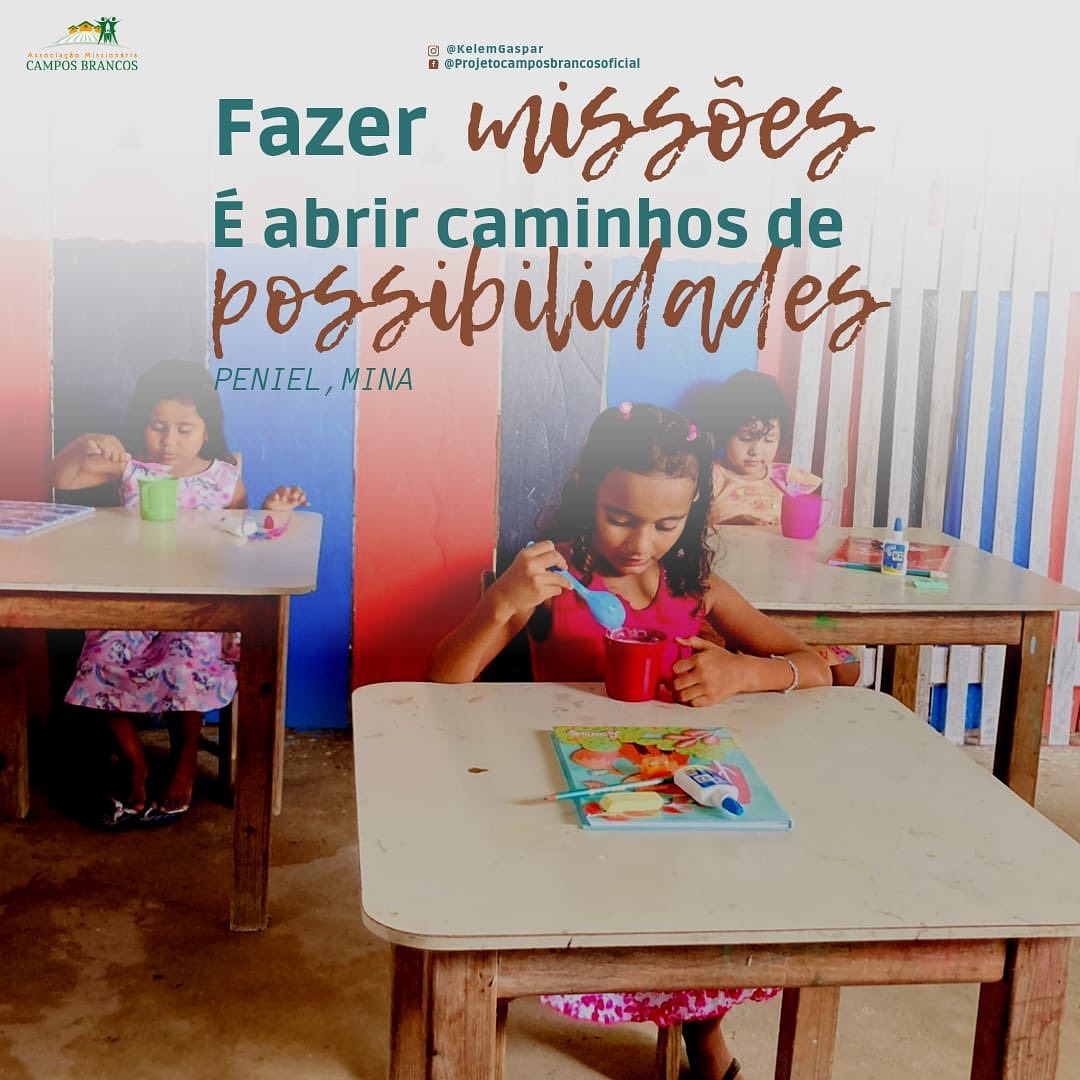 Ensinamos a palavra de Deus, mas também damos um reforço escolar, acreditamos no futuro de nossas crianças, e plantamos em seus corações sementes de esperança.